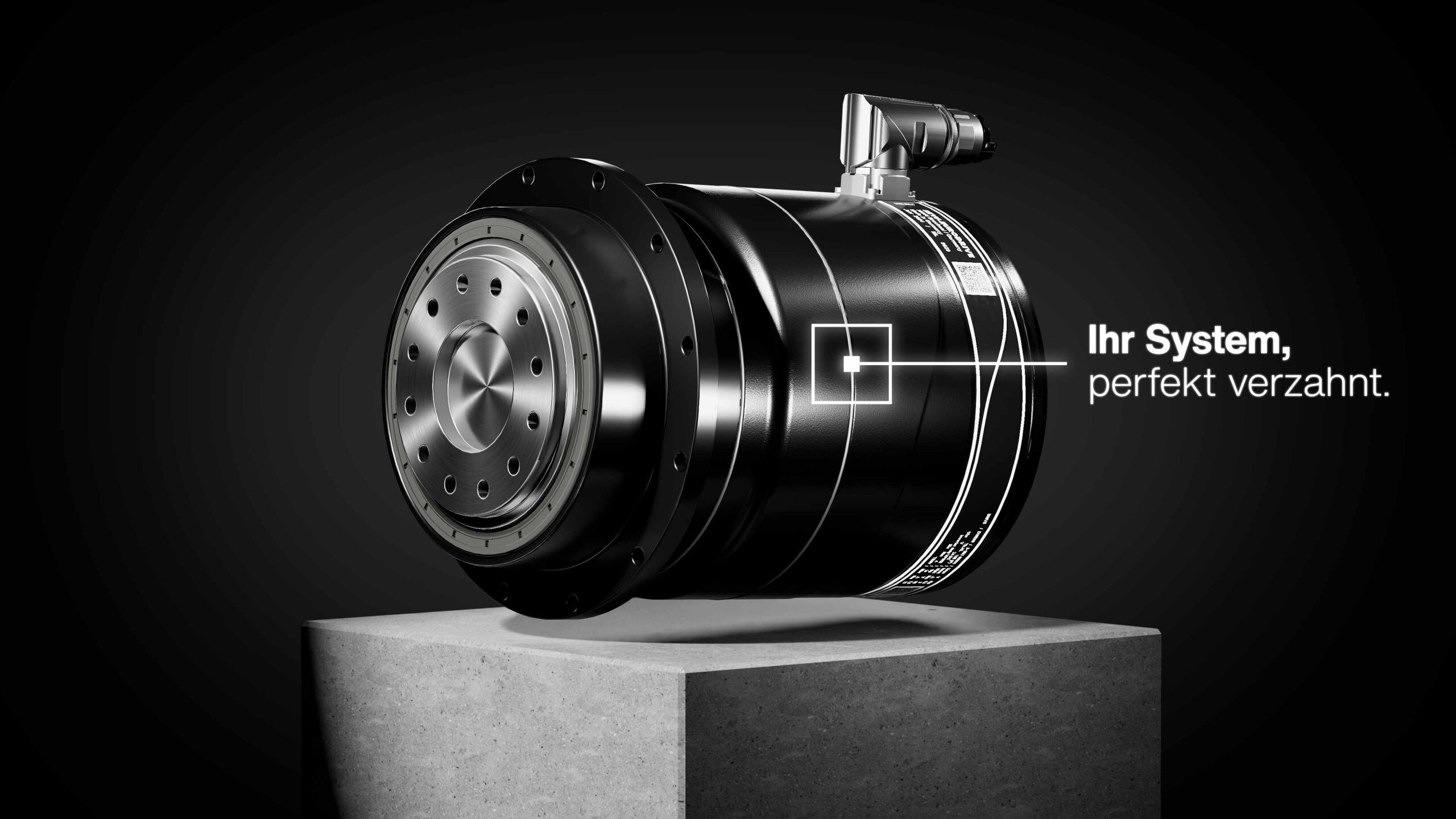 3D‑Visualisierung der SEW PxG® integrated Antriebseinheit